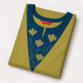 Anvita Olive Green Aline Cotton Kurta with Applique Embroidery