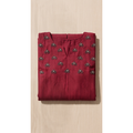Vertican Maroon A-Line Kurta – Textured Fabric with Handwork Detail – Premium Women's Ethnic Wear