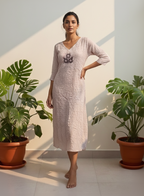 Women’s Premium Crushed Nylon Straight Kurti with Handwork & Inside Lining